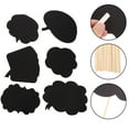 thumbnail image 3 of LEORX  20 Pcs Blank Chalkboard Photo Booth Prop Signs Selfie Black, 3 of 8