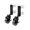 Black, variant on Pack of 2 Strong Front Casters for Rolling Toolboxes Stable Assist Heavy Equipment Motion