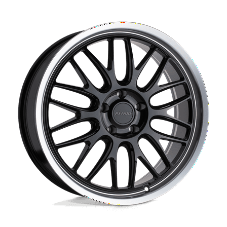 Petrol P4C 18X8 5X115 40Et 72.1Cb Gloss Black W/ Machined Cut Lip Wheel