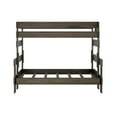 thumbnail image 3 of Plank+Beam Solid Wood Farmhouse Twin over Full Bunk Bed, Barnwood Brown, 3 of 7