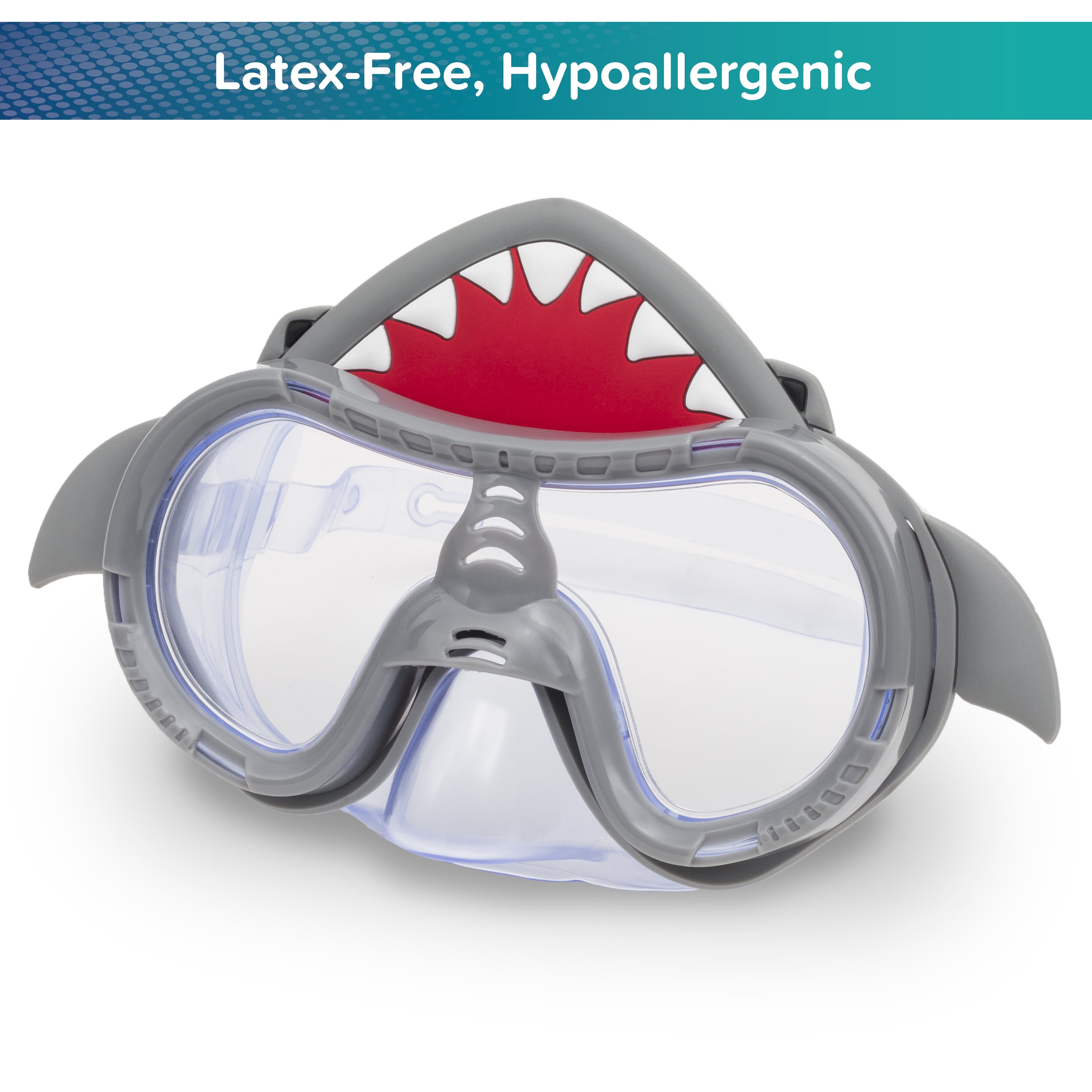 (2 pack) Aqua Dolfino Swim Goggle Mask, Shark