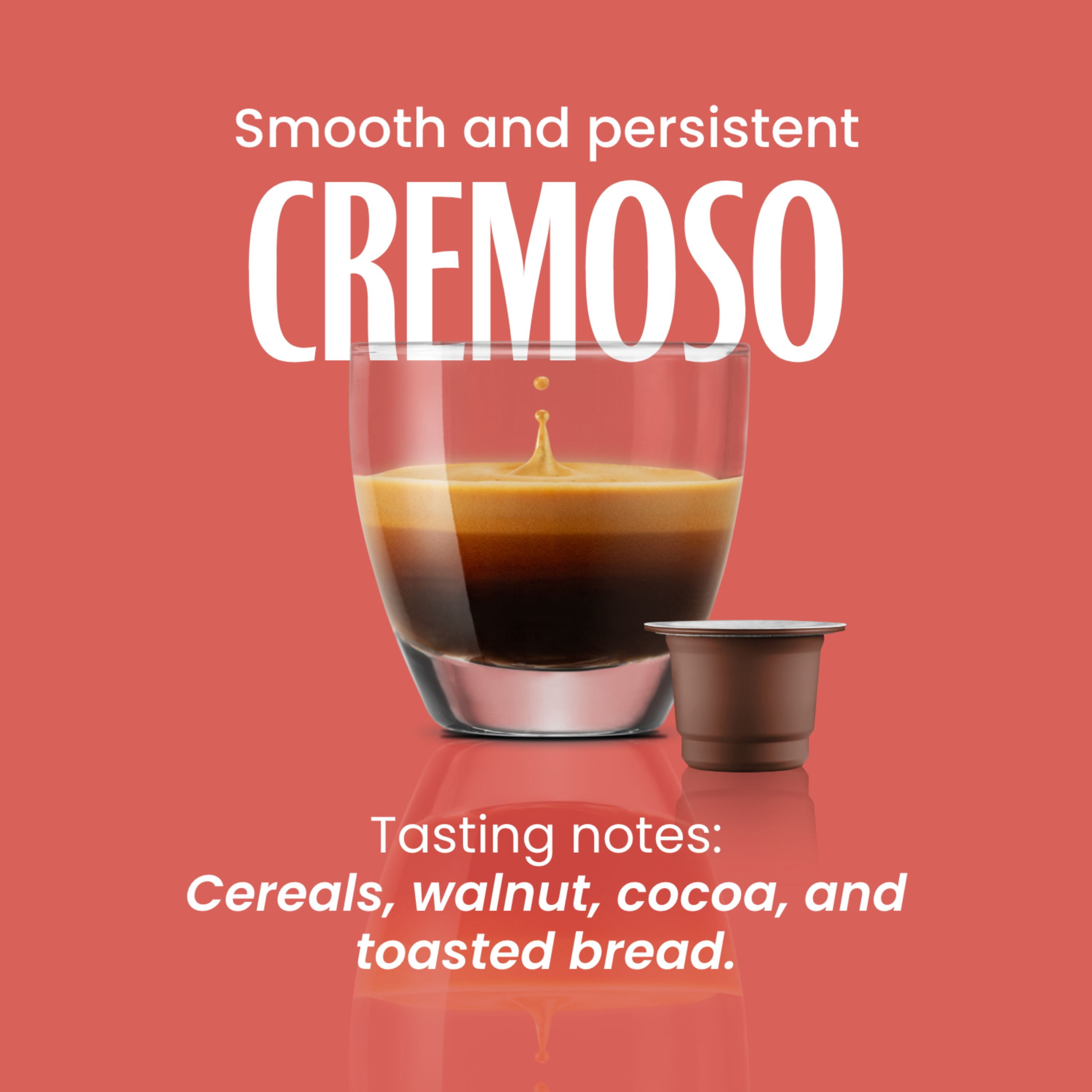 Caffe' Vergnano 1882 Medium Roast Espresso Original Line Machine Compatible Capsules, Arabica Robusta Espresso Coffee, Italian Coffee For Nespresso Coffee Machines, Intensity 6/10, Cremoso, 50 Ct