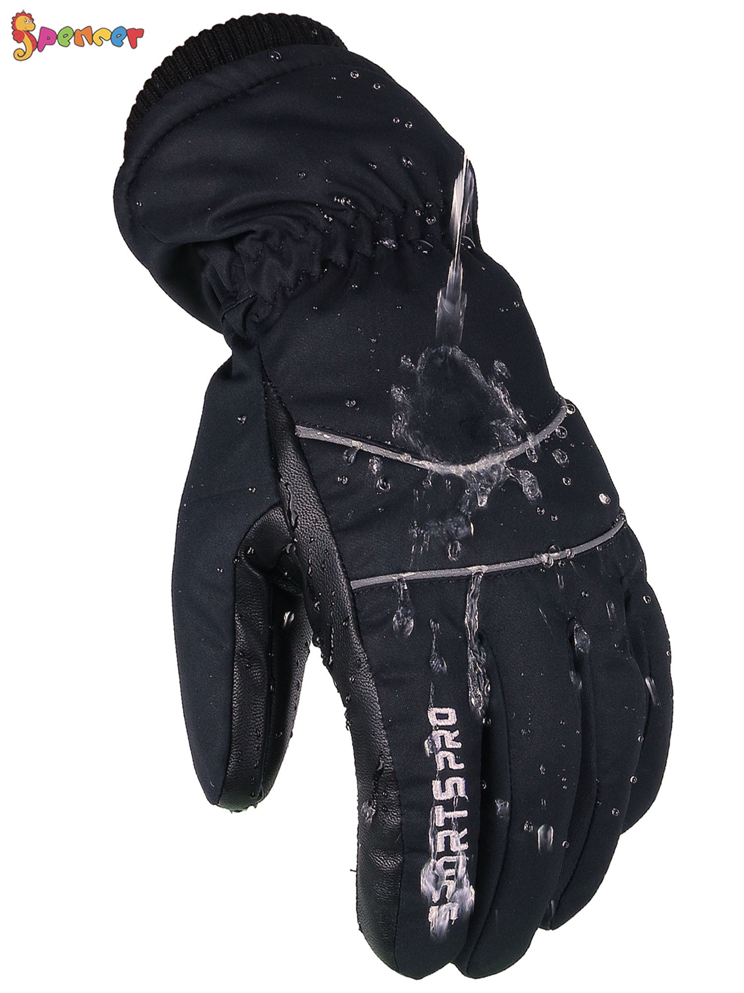 Spencer Ski & Snow Gloves for Men Women, Waterproof Winter Touchscreen Snowboard Gloves for Cold Weather Skiing and Snowboarding - image 4 of 8