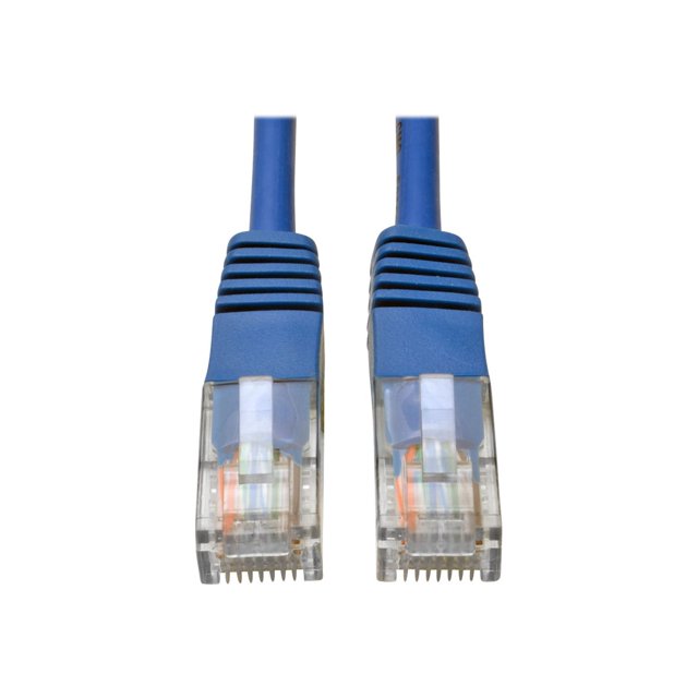 Eaton Tripp Lite Series Cat5e 350 MHz Molded (UTP) Ethernet Cable (RJ45 M/M), PoE - Blue, 4 ft. (1.22 m) - Patch cable - RJ-45 (M) to RJ-45 (M) - 4 ft - UTP - CAT 5e - molded, stranded - blue