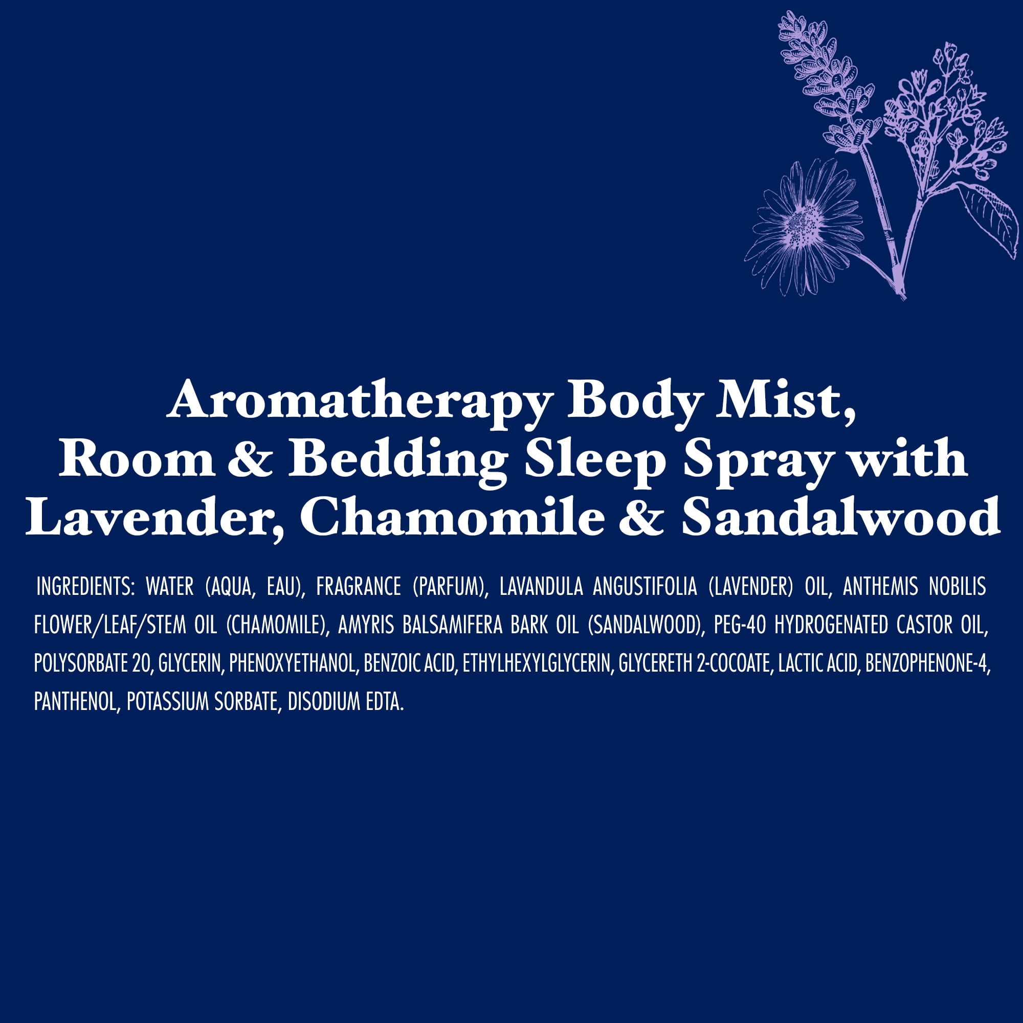 Dr Teal's Aromatherapy Body Mist, Room and Bedding Sleep Spray with Lavender, Chamomile & Sandalwood, 6 fl oz