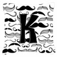 thumbnail image 4 of Carolines Treasures CJ2009-RPW1818 Letter R Moustache Initial Canvas Fabric Decorative Pillow  18H x18W multicolor, 4 of 7