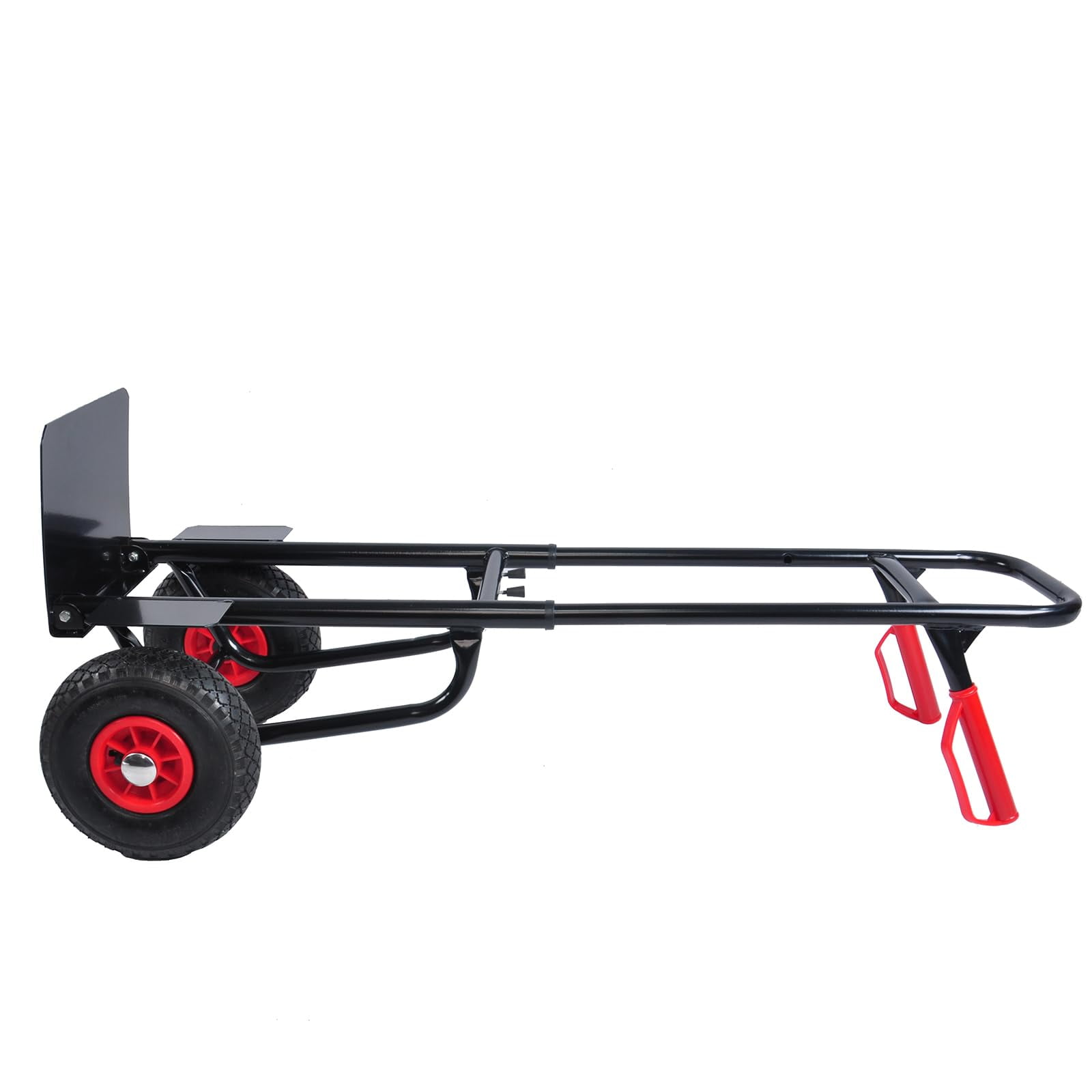Heavy Duty Hand Truck Dolly, 2 Wheel Moving Truck Cart With Double Handles, 330lbs Capacity Steel Trolley, Platform Truck for Moving/ Warehouse/ Garden/ Grocery