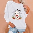 thumbnail image 1 of Ailaofu Halloween Sweatshirts for Women Ghost Pumpkin Sweater Cute Spooky Coffee Graphic Pullover Shirts, 1 of 3