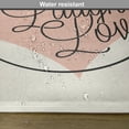 thumbnail image 6 of Ambesonne Live Laugh Love Place Mats Set of 4, Heart Butterfly, Standard Size, Pale Pink Black White, 6 of 6