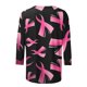 thumbnail image 4 of Camisetas Casuales de las Mujeres Impresas 3/4 Manga Blusa Cuello Redondo Estante de Imitación, Moda Casual Top para las Mujeres, 4 of 5