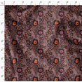 thumbnail image 4 of Soimoi Orange Poly Georgette Fabric Wild Animal Skin Printed Fabric 1 Yard 52 Inch Wide, 4 of 6