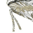 thumbnail image 6 of Jordan Manufacturing 50.5" x 19" Bryan Walnut Beige Leaves Rectangular Outdoor Adirondack Chair Cushion with Ties, 6 of 13