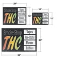 thumbnail image 3 of Smoke Shop THC Vinyl Decal 18 Inch x 24 Inch Weatherproof Heavy-Duty Adhesive Backing | Alternative Wellness, Herbal Products, Retail Promotions | Made in USA, 3 of 6