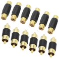 thumbnail image 1 of Adaptador RCA con 6 acopladores RCA hembra a hembra + 6 acopladores RCA macho a macho, adaptadores chapados en oro para s202412244414, 1 of 5