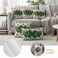thumbnail image 6 of St Patrick's Day Outdoor Waterproof Pillow Covers, Green Lucky Shamrock Love Spring Beige Decorative Square Throw Pillowcase Sofa Cushion Sham for Patio/Couch/Chair, 18"x18" 2 Pack, 6 of 8