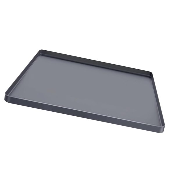 Alfombrilla de silicona reutilizable para nevera y congelador, ideal para cafeteras. Gris