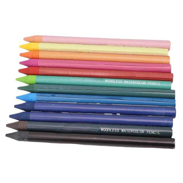 Solid Pigmented Pencils Botanical Garden Set,Woodless Watercolor Pencils Set Soft Core Art Pastel Pencils Set For Adult Artists Colorists