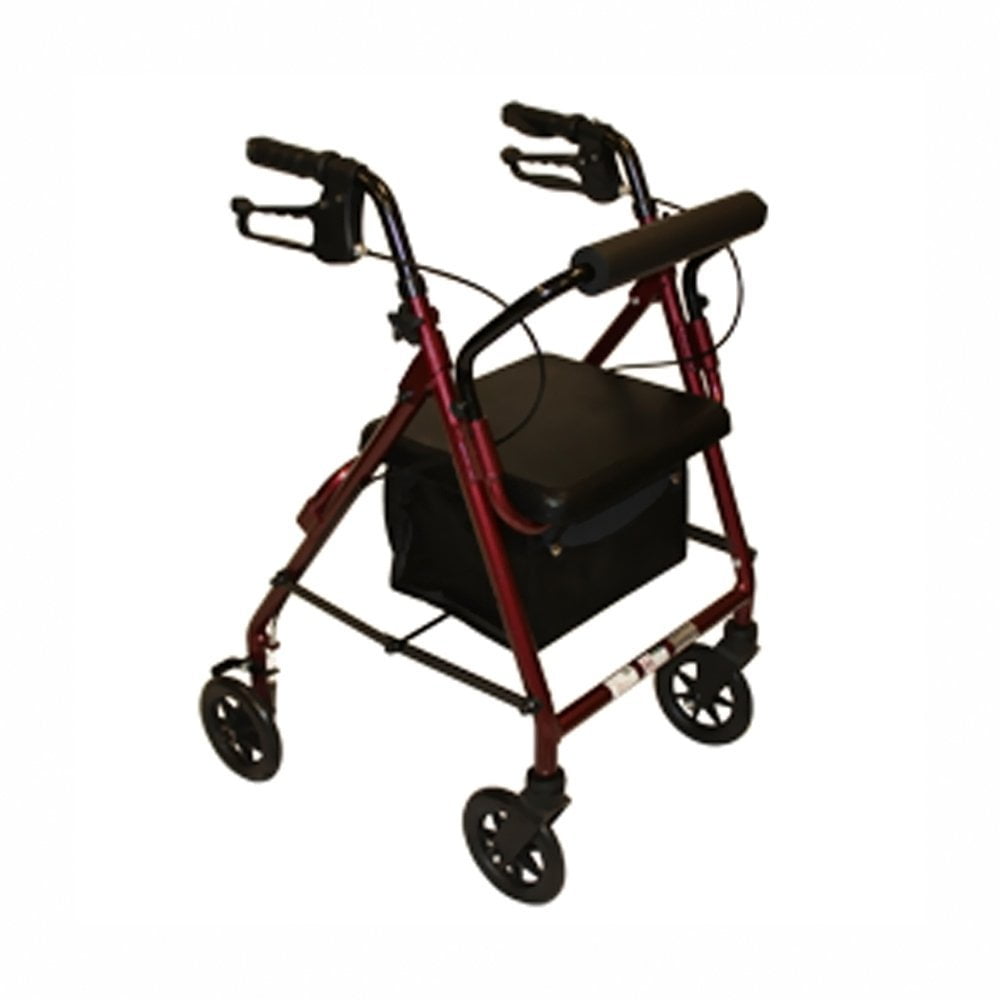 Roscoe Z600J Junior Rollator with Padded Seat (Burgundy) CM