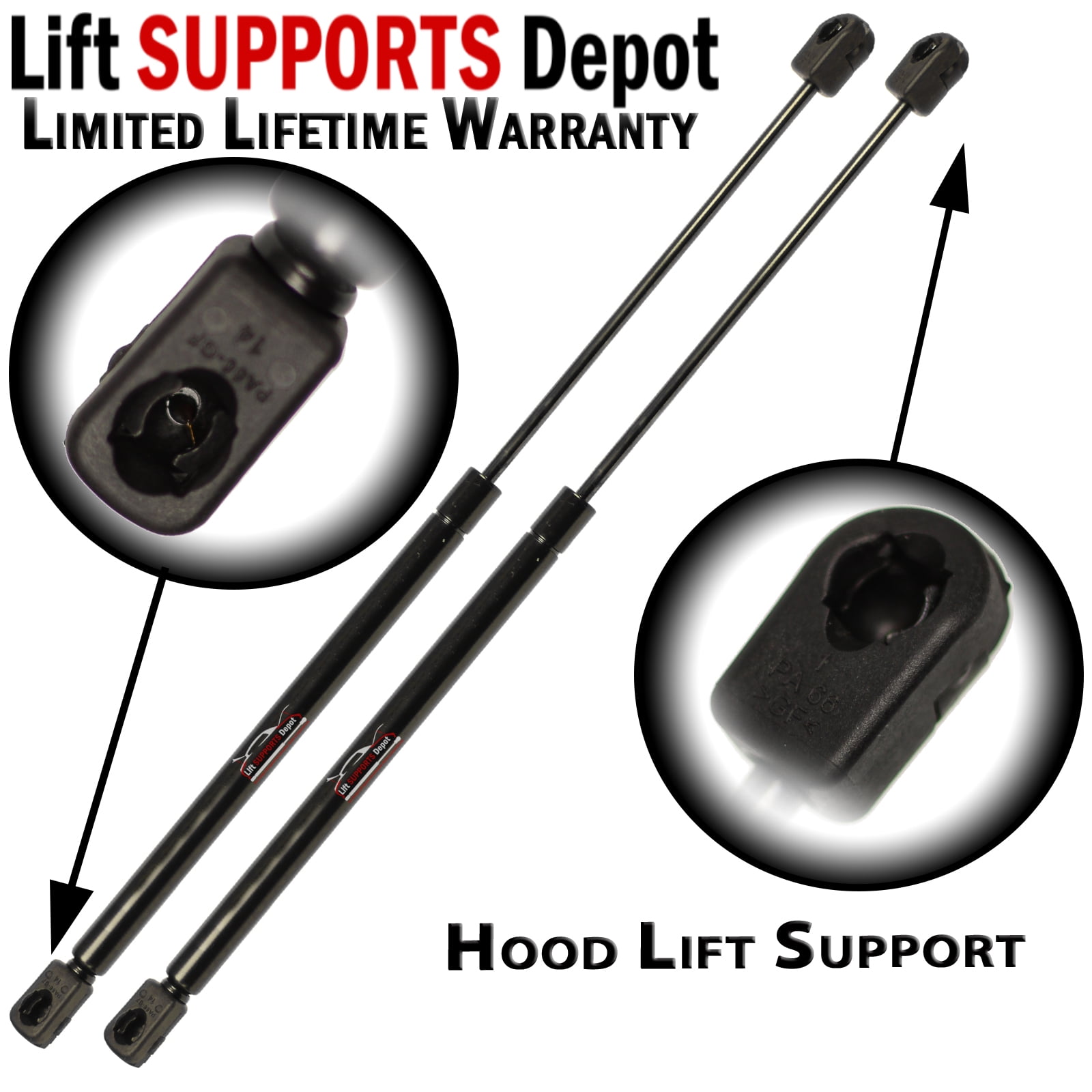 Qty 2 Fits Acura MDX 2007 To 2013 Front Hood Lift Supports Walmart