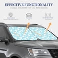 thumbnail image 4 of Haiem Cute Rabbit Car Windshield Sun Shade (2 Pieces) Foldable Windshield Sun Shade Car Accessories for Truck SUV Pickup-Small, 4 of 7