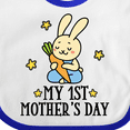 thumbnail image 4 of Inktastic My 1st Mothers Day Boys Boys Baby Bib, 4 of 4