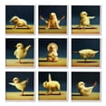 thumbnail image 5 of Stupell Industries Yoga Chicks Funny Farm Animals Tranquil Stretching Birds,12 x 12,Design by Lucia Heffernan, 5 of 5