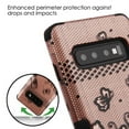 thumbnail image 4 of MyBat Natural Tuff Hybrid Case for Samsung Galaxy S10 (6.1") - Rose Gold/Black Lace, 4 of 7