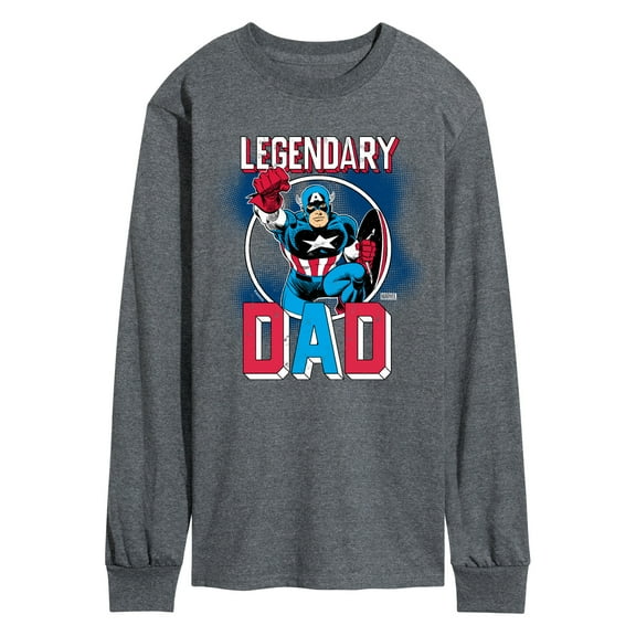 Marvel - Dad Captain America - Men's Long Sleeve Tee