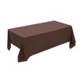 thumbnail image 2 of Disposable Plastic Tablecloth 72x54 inch Rectangle Party Table Covers Heavy Duty Spillproof & Waterproof Easy Clean Up for Birthday Picnic Home Decor Coffee, 2 of 5