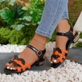 thumbnail image 6 of YOUYEDIAN Orthopedic Casual Sandals for Women Arch Support Flat Wedge Sandals Lightweight Non Slip Slip on Work Shoes Vacation Beach 2026 New Orthopedic Shoes (Orange), 6 of 6