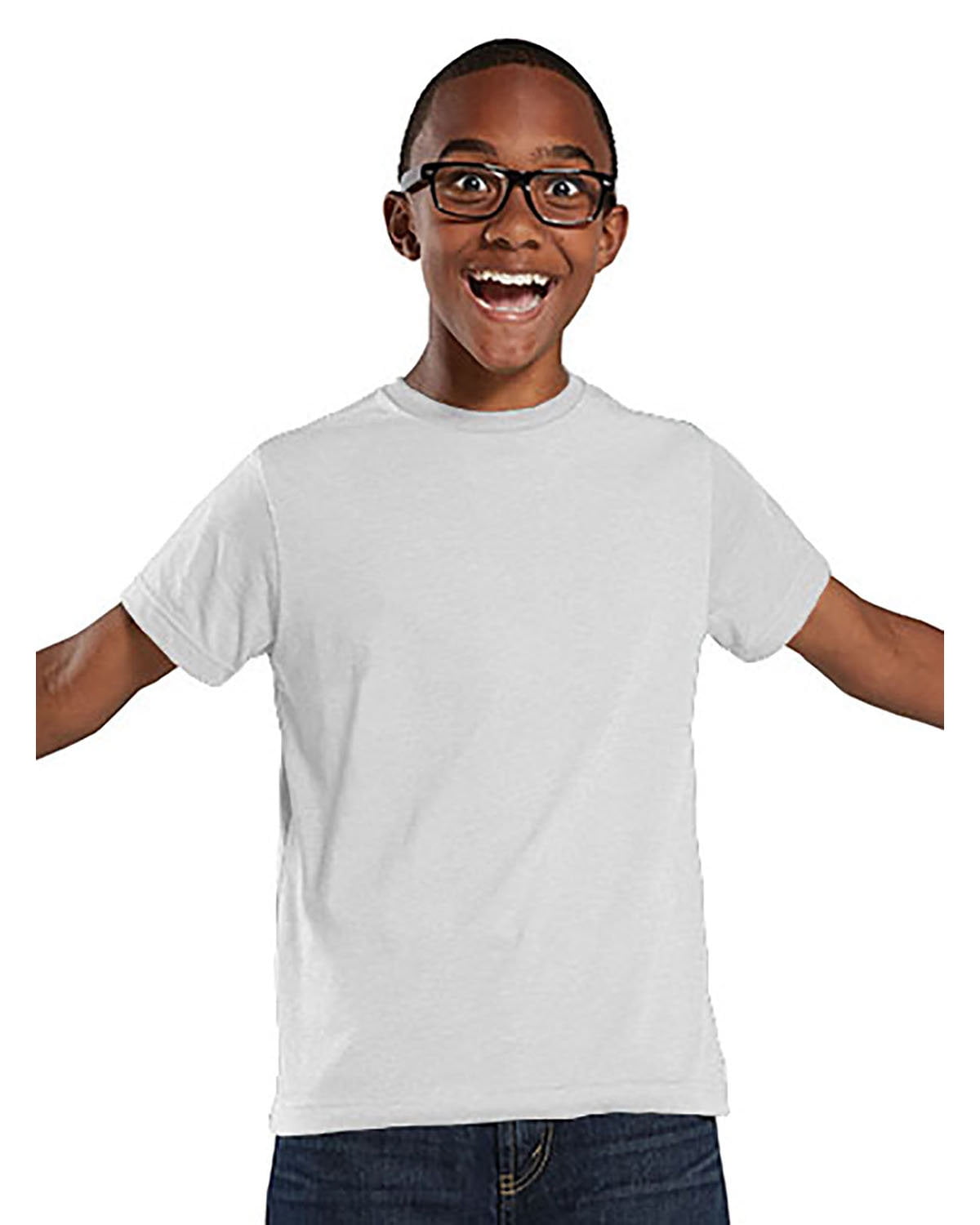 Aquaguard Boys 3-Pack T-Shirt Crew Neck Short Sleeve 100% Cotton Tee, Size: 4-14 - Large - Blend White