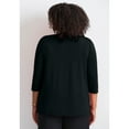thumbnail image 2 of Avenue Women's Plus Size Knot Front Keyhole Top, 2 of 2