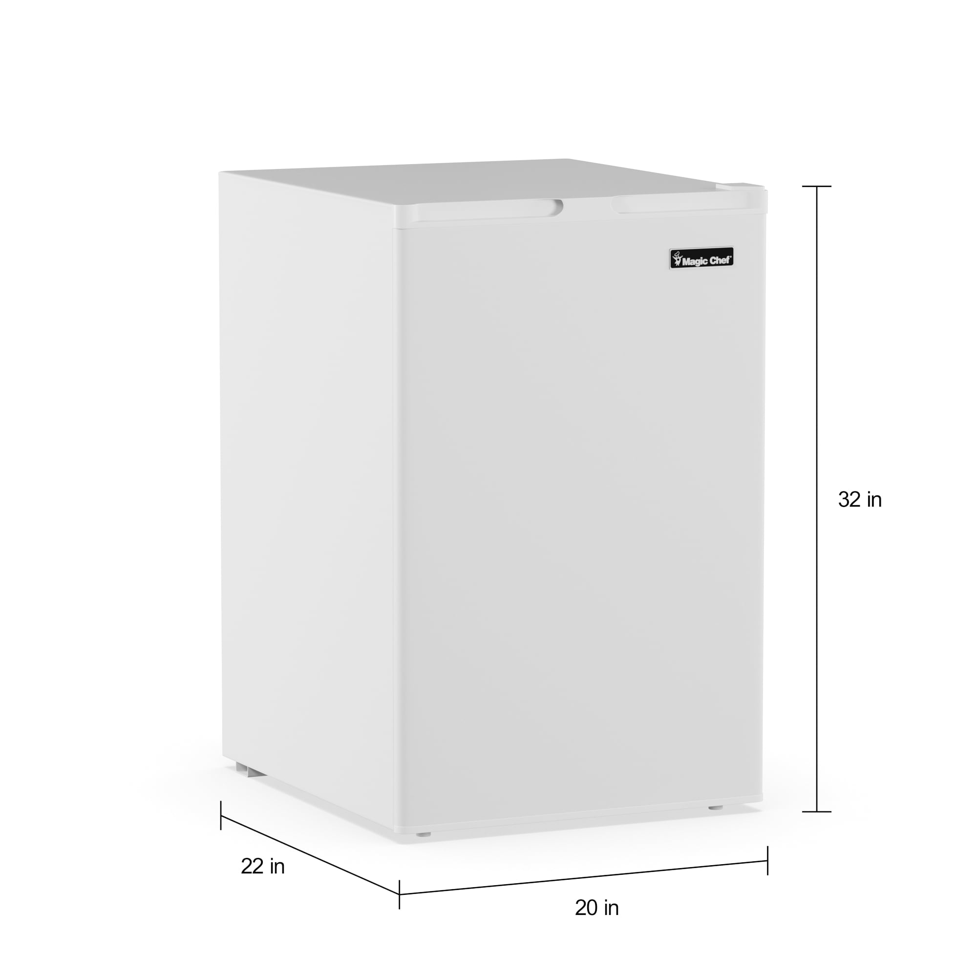 magic chef upright mini freezer