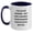 White/Navy, variant on Funny Game Warden Mugs, Gifts from Men to Friends, Unique Graduation Gifts, I'm A Game Warden. Just Like A Normal Game Warden Except Much Hotter., Two Tone Coffee Mug, Game Warden Gifts, Graduation