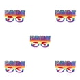 thumbnail image 1 of Qarigey Gafas de fiesta temáticas, accesorios para fotos, decoración, mes, fotografía, puesta en escena, cristal arcoíris, maquillaje, Type2 NO2, 1 of 6