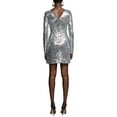 thumbnail image 2 of Halston womens  Tala Dress, 12, Silver, 2 of 3