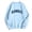 Sky Blue, variant on Tops for Women 2025 Fall Loose Fit Crew Neck Long-sleeved Puff Cold Shoulder Drawstring Graphiprint Hoodie Cotton Pullover Sweatshirts(Pink,XXL)