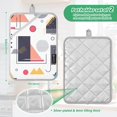 thumbnail image 6 of Yayeee Pot Holders Kitchen Heat Resistant with Pocket 7"x9.8" Cotton Oven Cooking Hot Pads, White Simple Shapes, 6 of 7