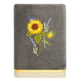 thumbnail image 4 of Linum Home Textiles 100% Turkish Cotton Girasol 3PC Embellished Towel Set, Gray, 4 of 6