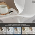 thumbnail image 2 of Curtainking Kitchen Curtains Farmhouse Small Window Curtains Semi Sheer Cafe Curtains, 36 inch Length White Linen Textured, Rod Pocket Set of 2 Panels, 2 of 6