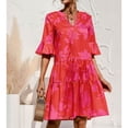 thumbnail image 1 of Vestido de manga plisada vestido casual de poliéster transpirable lavable para mujer para fiesta de playa de verano LYUMO Ropa Deportiva y de Atletismo, 1 of 6