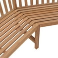 thumbnail image 3 of vidaXL Patio Corner Bench 72.8"x72.8"x35.4" Solid Teak Wood, 3 of 6