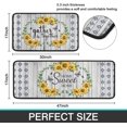 thumbnail image 3 of Sunflower Kitchen Rug Set of 2s Set, Farmhouse Washable Non-Slip Kitchen Sink Decor Carpet, Home Cushioned Kitchen Floor Standing Mats 17"x47"+17"x30", 3 of 6