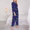 thumbnail image 3 of Balery Mathematics And Chemistry Conjunto de Pijama con Estampado para Mujer, Conjunto de Dos Piezas con Manga Larga, Ropa de Dormir Suave con Bolsillos, Pijamas Cómodos-Medium, 3 of 7