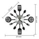 thumbnail image 2 of Relojes de Pared de Cocina Grandes de 16 Pulgadas con Cucharas y Tenedores, Reloj de Pared de Vajilla 3D, DecoracióN del Hogar (Negro), 2 of 5