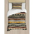 thumbnail image 3 of Ambesonne Tribal Ethnic African with Trippy Geometric Forms Primitive Heritage Wild Earthen Pattern Duvet Cover Set, 3 of 3