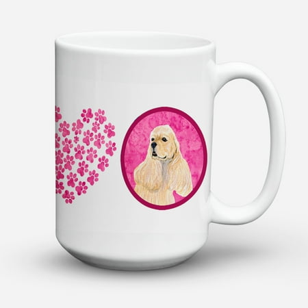 

Pink Buff Cocker Spaniel Coffee Mug 15 oz