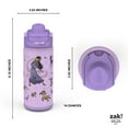 thumbnail image 4 of Zak Designs 14oz Wish Kids Straw Water Bottle, Stainless Steel Vacuum Insulated Lincoln Bottle with Easy-Open Locking Spout Cover for Travel, Built in Carry Handle, 4 of 10