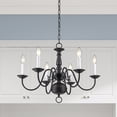 thumbnail image 6 of Livex Lighting Williamsburgh Chandelier in Bronze, 6 of 12