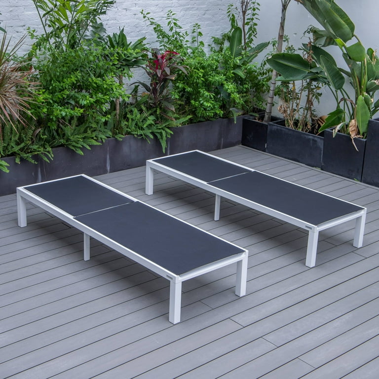 Powder coated aluminum chaise lounge hot sale